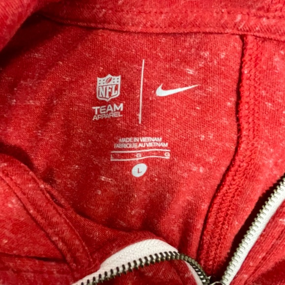 Atlanta Falcons Nike ❗️NFL Full Zip Jacket Hoodie Women’s Medium Heather Red - Picture 3 of 7